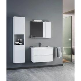 Orka Düden 80 CM Beyaz Banyo Dolabı Takımı