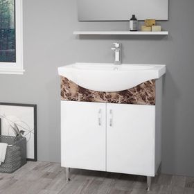 Orka Duru 80 cm Alt Modül Banyo Dolabı