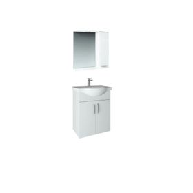 Orka Duru Beyaz 55 cm Banyo Dolabı