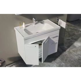 Orka Enez 80 cm Kapaklı Banyo Dolabı