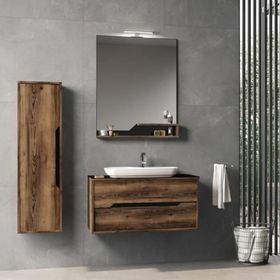 Orka Galia 100 cm Mdf Ella Banyo Dolabı Takımı