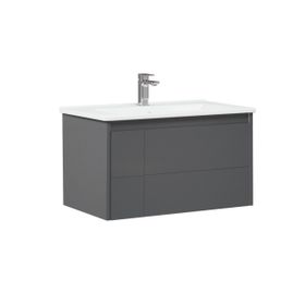 Orka Likya ORKA5002485 Mat Antrasit 80 cm Banyo Dolabı Takımı