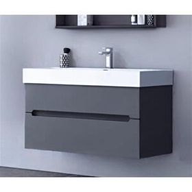 Orka Malta 100 CM Antrasit Banyo Dolabı Takımı