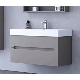 Orka Malta 100 cm Gri Banyo Dolabı Takımı