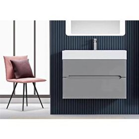 Orka Malta 80 CM Gri Banyo Dolabı Takımı