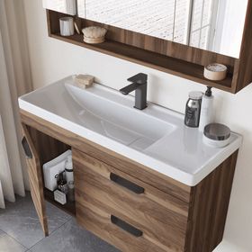 Orka Nova 100 cm İskoç Ceviz Banyo Dolabı Takımı