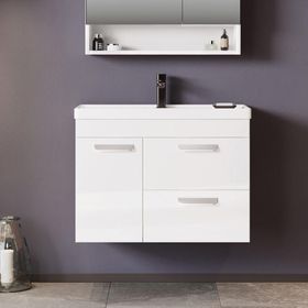 Orka Nova 80 cm Mdf Beyaz Banyo Dolabı