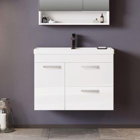 Orka Nova 80 cm Mdf Beyaz Banyo Dolabı
