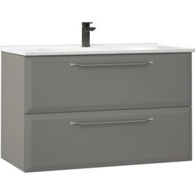 Orka Nuvola 80 cm Mdf Gri Banyo Dolabı