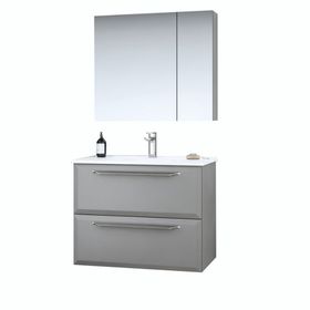 Orka Nuvola 80 cm Parlak Lake Gri Banyo Dolabı Takımı