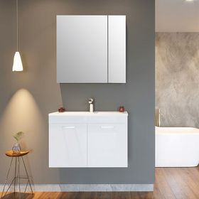 Orka ORKA5000061 Bafa Beyaz 80 cm Banyo Dolabı Takımı