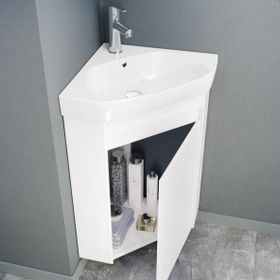 Orka ORKA5000870 Zag Mat Beyaz 45 cm Banyo Dolabı Takımı
