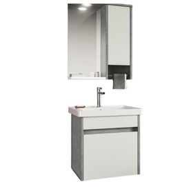 Orka ORKA5003340 Aydos Retro Gümüş 55 cm Banyo Dolabı Takımı