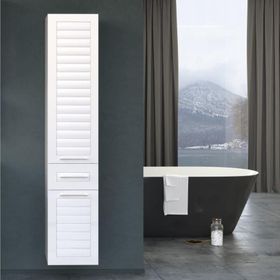 Orka Perge 35 cm Beyaz Banyo Boy Dolabı