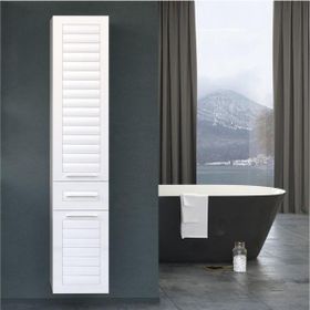 Orka Perge 35 cm Beyaz Banyo Boy Dolabı