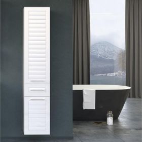 Orka Perge 35 cm Beyaz Banyo Boy Dolabı