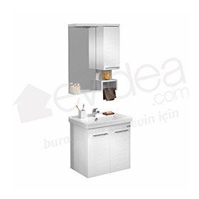 Orka Perge 65 cm Beyaz Banyo Dolabı
