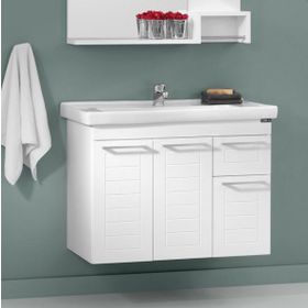 Orka Perge 85 cm Alt Modül Banyo Dolabı