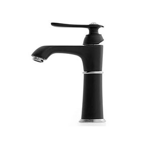 Orka PR1801C Siyah Krom Premium Lavabo Bataryası