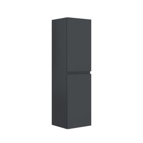 Orka Purus 40 cm Mat Antrasit Çift Kapaklı Banyo Boy Dolabı