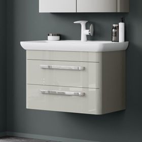 Orka Rose 80 cm Mdf Parlak Kaşmir Banyo Dolabı