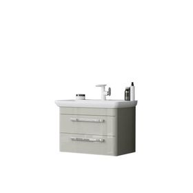 Orka Rose 80 cm Mdf Parlak Kaşmir Banyo Dolabı