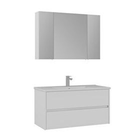 Orka Side 100 cm Mdf Cekmeceli Beyaz Banyo Dolabi Takımı