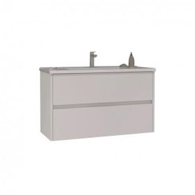 Orka Side 85 cm Mdf Cekmeceli Beyaz Banyo Dolabı Alt Modul Lavabo