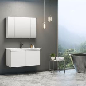 Orka Terme 100 cm Mdf Kaşmir Taş Banyo Dolabı