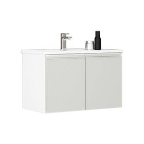 Orka Terme Beyaz 80 cm Alt Modül Beyaz Banyo Dolabı