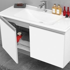 Orka Terme Beyaz 80 cm Alt Modül Beyaz Banyo Dolabı