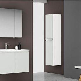 Orka Terme Mürdüm-Beyaz 60 cm Banyo Dolabı