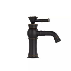 Orka TP1482B Siyah Antik Topkapı Lavabo Bataryası