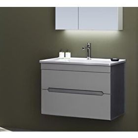 Orka Varna 80 CM Antrasit Banyo Dolabı Takımı