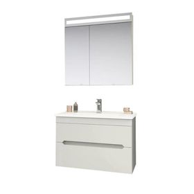 Orka Varna 80 cm Mat Lake Kaşmir Banyo Dolabı Takımı