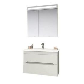 Orka Varna 80 cm Mat Lake Kaşmir Banyo Dolabı Takımı