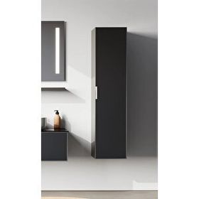 Orka Yalıköy 30 CM Parlak Siyah Banyo Boy Dolabı