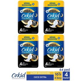 Orkid 16x4 Adet Ultra Gece Extra Ped