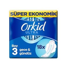 Orkid 18'li Ultra Ekstra Gece Hijyenik Ped