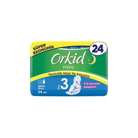 Orkid 24 Adet Gece Maxi Hijyenik Ped