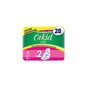 Orkid 28'li Maxi Uzun Süper Ekonomik Paket Hijyenik Ped