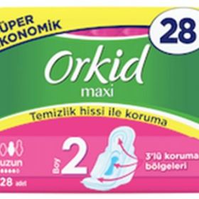 Orkid 28'li Maxi Uzun Süper Ekonomik Paket Hijyenik Ped