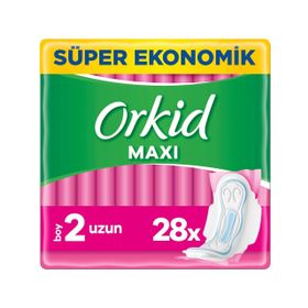 Orkid 28'li Maxi Uzun Süper Ekonomik Paket Hijyenik Ped