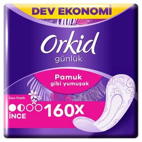 Orkid 2x80 Deo Fresh Yaprak Pamuksu İnce Günlük Ped