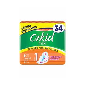 Orkid 34'lü Maxi Normal Süper Ekonomik Paket Hijyenik Ped