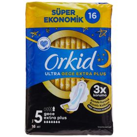 Orkid 4x16 Gece Ekstra Plus Ultra Hijyenik Ped