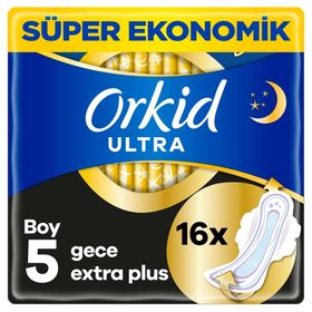 Orkid 4x16 Gece Ekstra Plus Ultra Hijyenik Ped