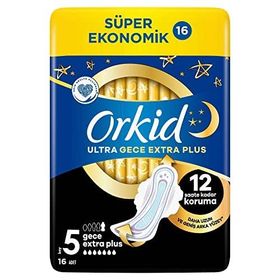 Orkid 4x16 Gece Ekstra Plus Ultra Hijyenik Ped