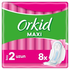 Orkid 8 Adet Uzun Maxi Hijyenik Ped