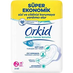 Orkid 8001841807317 Ekstra Hassas Koruma Süper Ekonomik 16'lı Hijyenik Ped